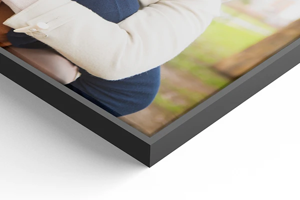 canvas prints black matte frame detail