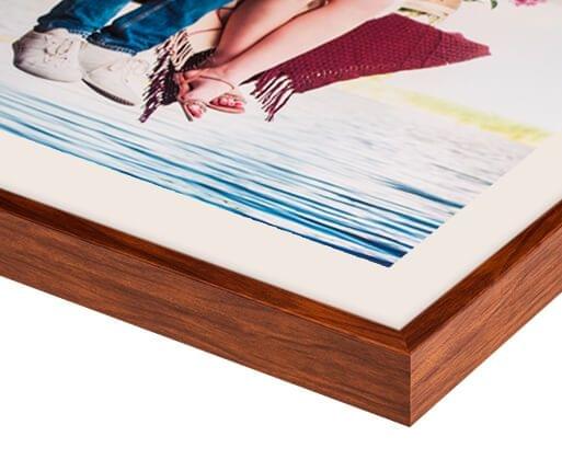 fotolijst met passepartout rozenhout flair voorzijde detail