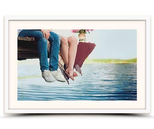 fotolijst met passepartout wit voorzijde