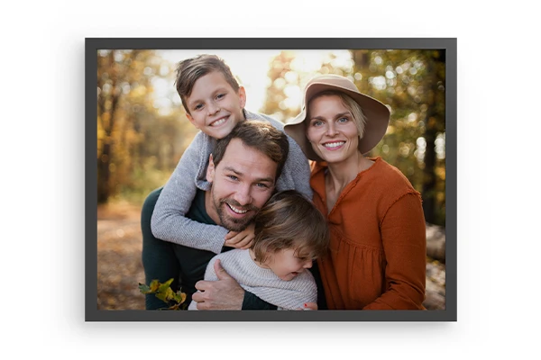 foto canvas premium kader mat zwart voorzijde