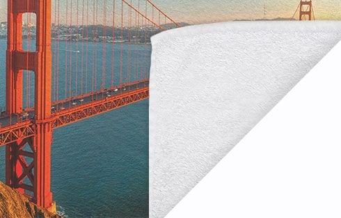 Handdoek met foto in detail