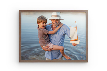 foto canvas premium kader bruin voorzijde