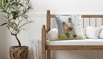 custom cushion cover in the interior