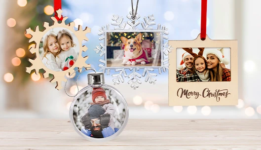 custom christmas ornaments in the interior