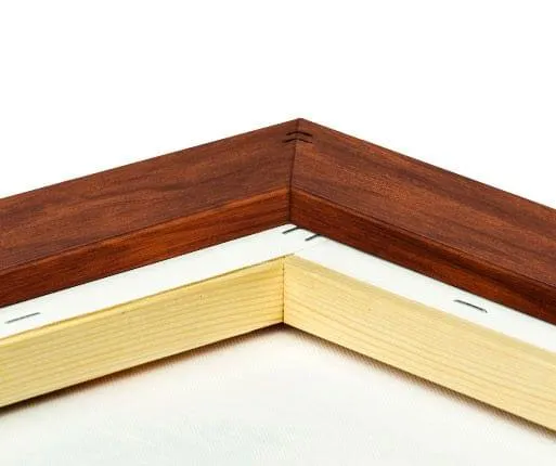 photo on canvas with rosewood flair back view