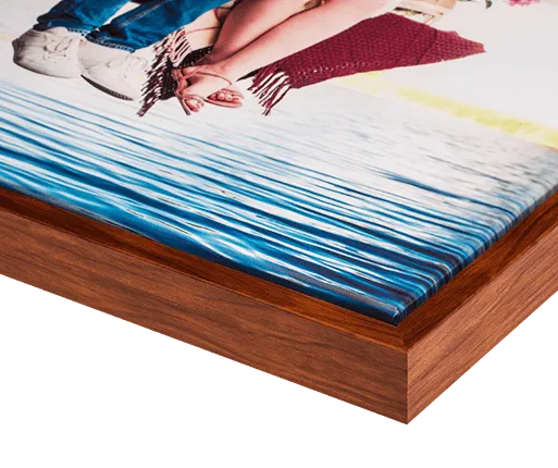 photo on canvas with rosewood flair frame detailed