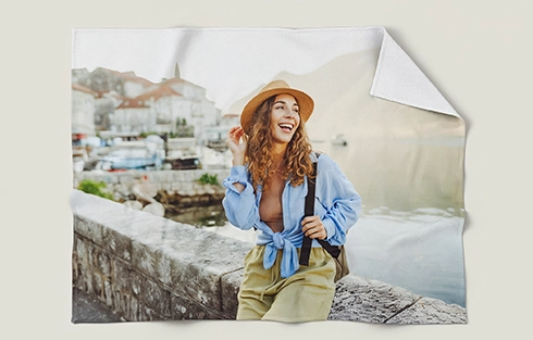 personalised photo towel detailed view