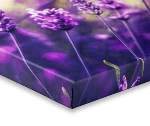 photos on canvas - folded edge