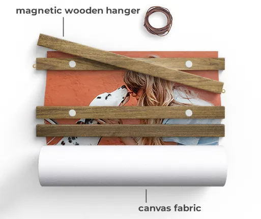 canvas wall hanging print detailed view