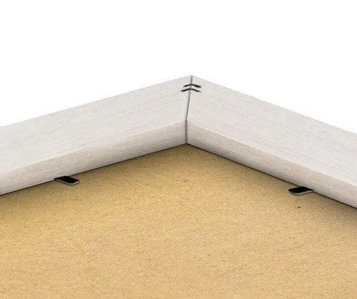 passe-partout frame silver back view