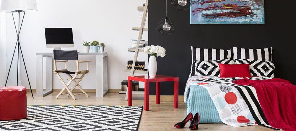 Con acentos en la decoración y colores uniformes, tu casa parecerá más ordenada