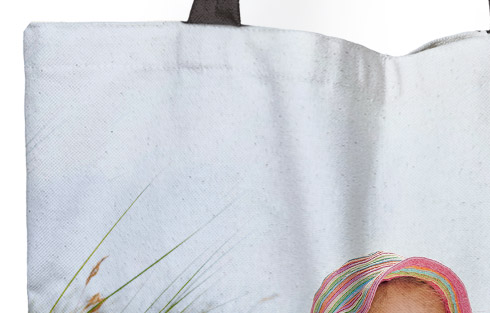 Bolsa de tela personalizada vista detallada