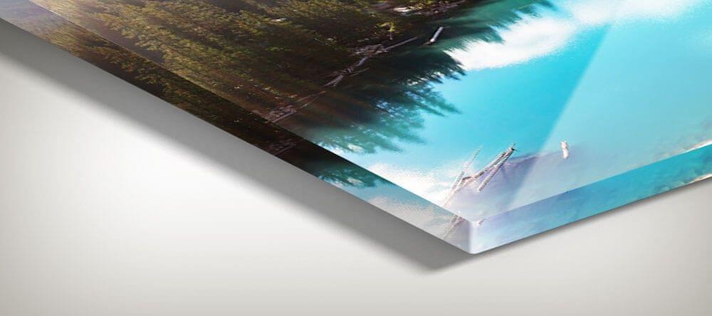 Des couleurs brillantes et une résolution très élevée : les photos en verre acrylique sont des imprimés haut de gamme.