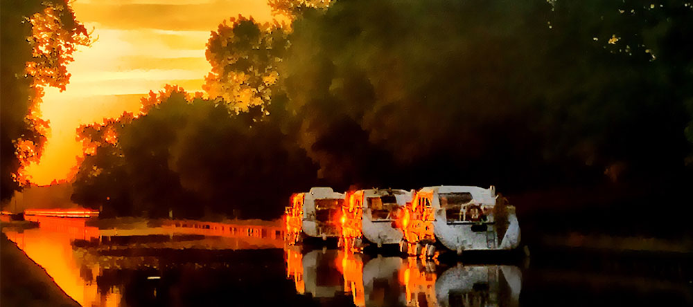 Bateaux dans la rivière