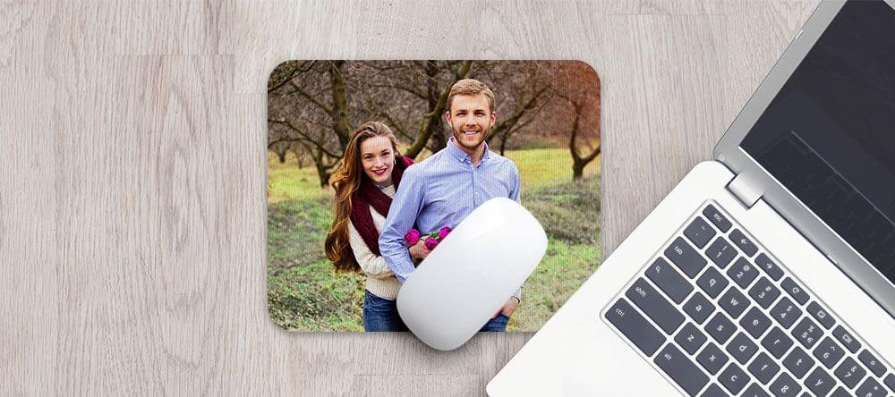 Mieux que du plastique : le tapis de souris en micro-fibres avec votre photo