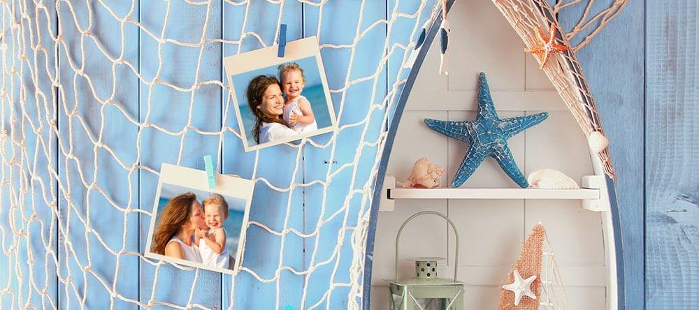 Vos plus belles vacances sous forme de déco maritime – facile et qualité-prix imbattable avec un filet de pêche