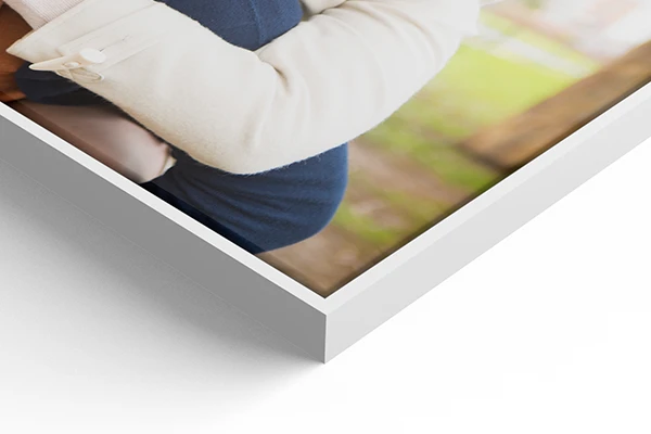 canvas prints white frame detailed view
