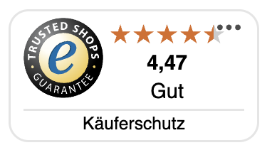 Trusted Shops - 4,47 Gut - Käuferschutz