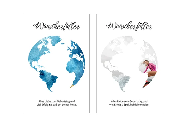 Geldgeschenk verpacken: World