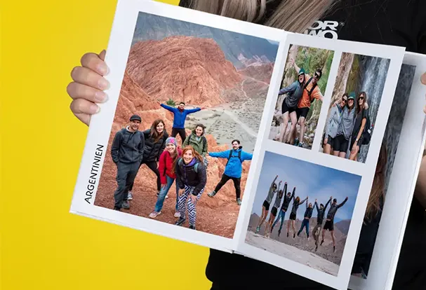 Gruppenreise Fotobuch – personalisiertes Reisebuch für alle Teilnehmer.