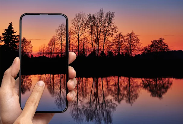 Smartphone-Guide zur blauen Stunde