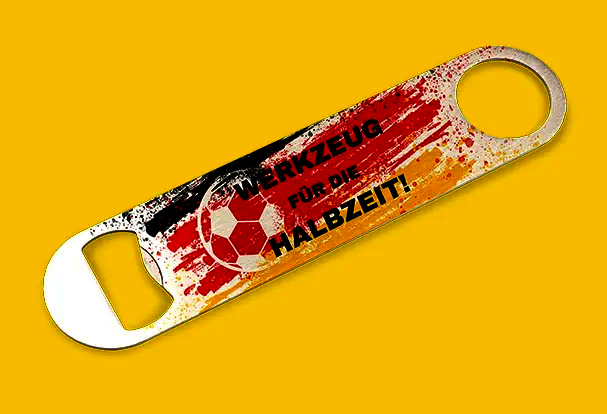 Personalisierter Flaschenöffner als Fußball-Geschenk