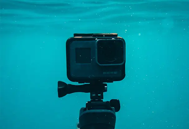 Actioncam als robuster Begleiter für Fotos und Videos unter Wasser.