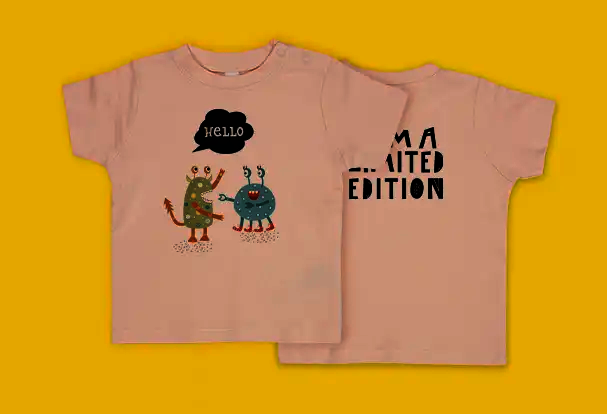 Baby T-Shirt mit Namen gestalten bei ORWO