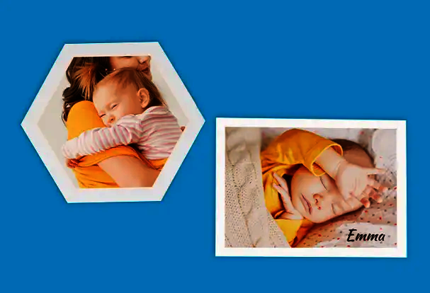Fotokacheln mit Baby-Motiven als Wanddekoration von ORWO