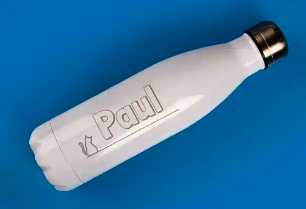 Thermosflasche mit Gravur als personalisiertes Geschenk von ORWO
