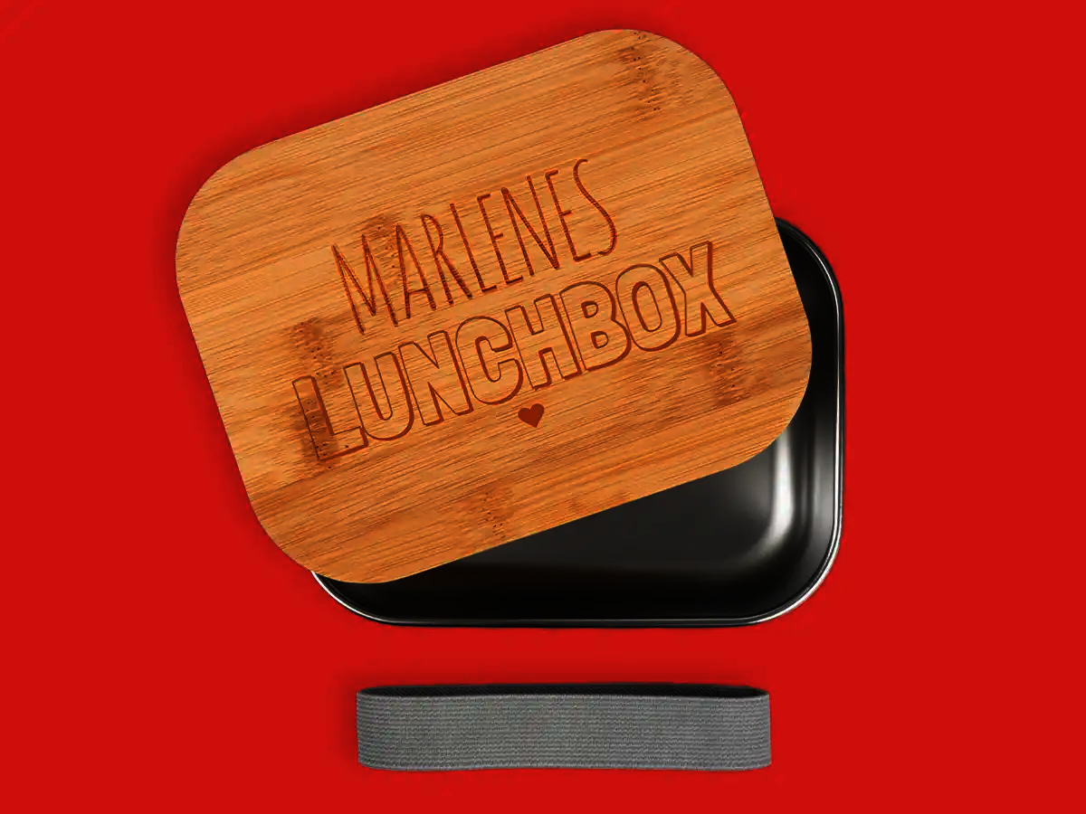 Lunchbox mit Gravur als personalisiertes Geschenk von ORWO