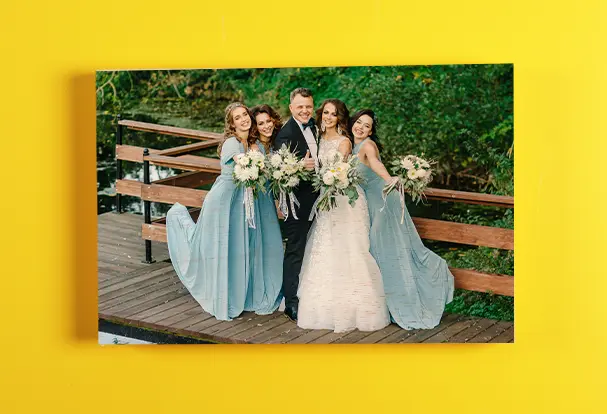Foto auf Holz: Die Schönheit der Hochzeit auf Holz verewigt