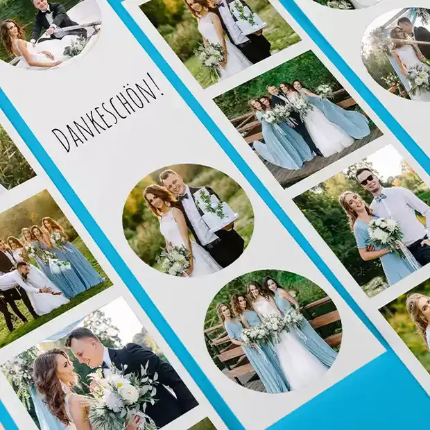 Fotostreifen als zeitlose Erinnerung an die Hochzeit