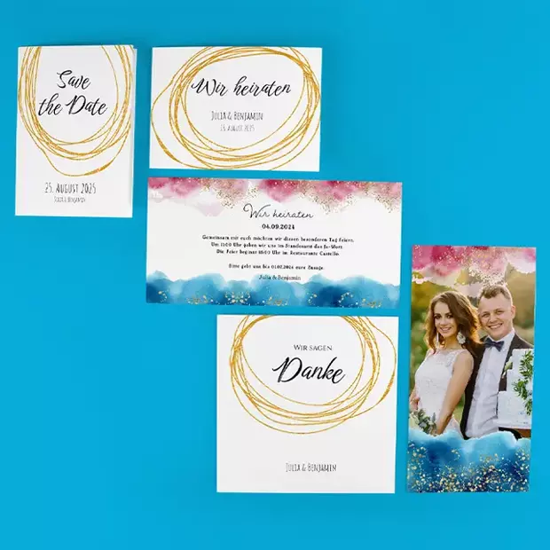 Einladungskarten zur Hochzeit mit Foto: Einzigartige Designs für den großen Tag