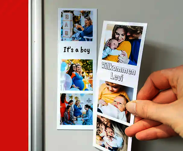 Fotostreifen magnetisch von ORWO als neue Produktidee