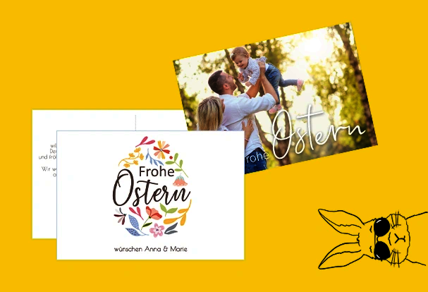 Osterpostkarten mit Foto gestalten von ORWO