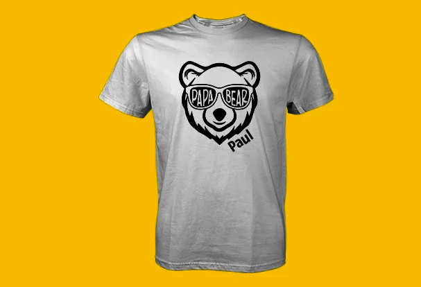 Selbst gestaltetes T-Shirt für Papa als persönliches Vatertags-Geschenk