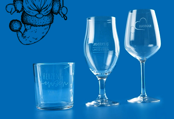 Personalisierte Weihnachtsgeschenke: Gravierte Gläser