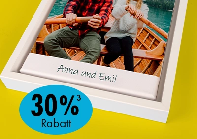 ORWO Leinwand mit Rahmen und individuellem Fotomotiv – hochwertiger Leinwanddruck als stilvolle Wanddekoration mit 30 % Rabatt.