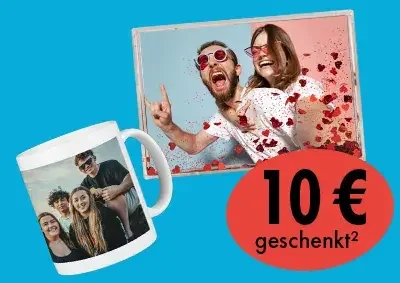 ORWO Fotogeschenke Aktion mit Fototasse, Wandbild und 10 Euro Rabatt