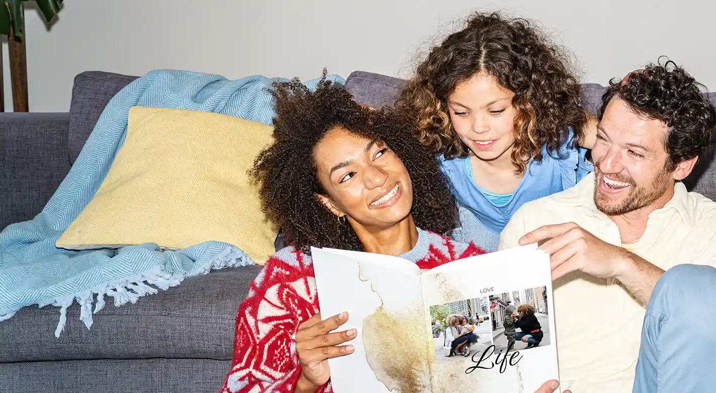 ORWO Fotobuch auf Fotopapier mit persönlichen Familienbildern gestalten
