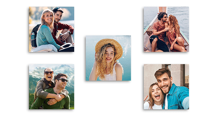 Adjustable MIXPIX® photo tiles for wall